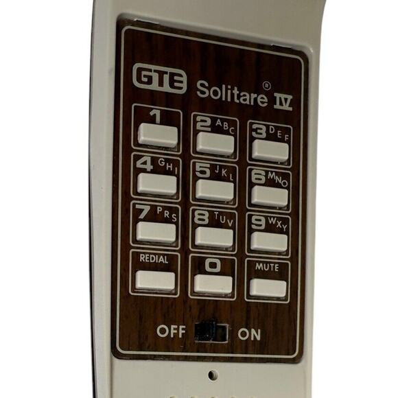 GTE Solitare IV Push Button Telephone Wood Grain Landline Vintage Retro in Box - Picture 12 of 15